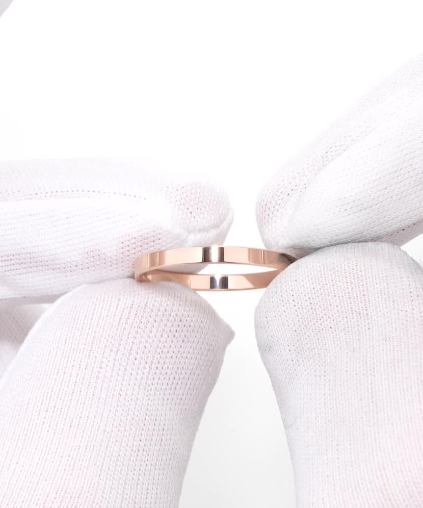 Золотое обручальное кольцо 2 мм