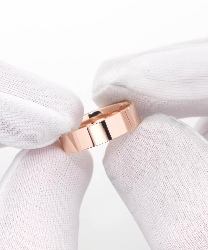 Золотое обручальное кольцо 5 мм с комфортом