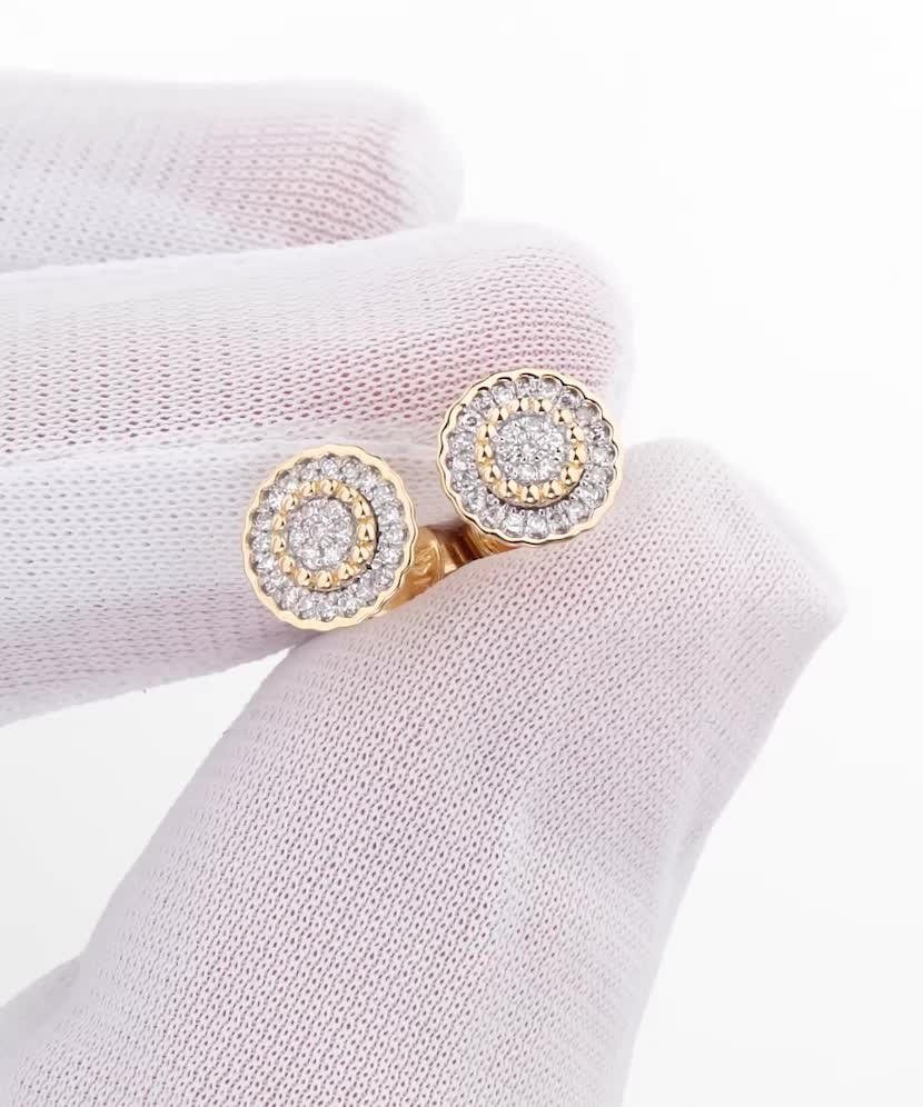 Серьги из золота с бриллиантами