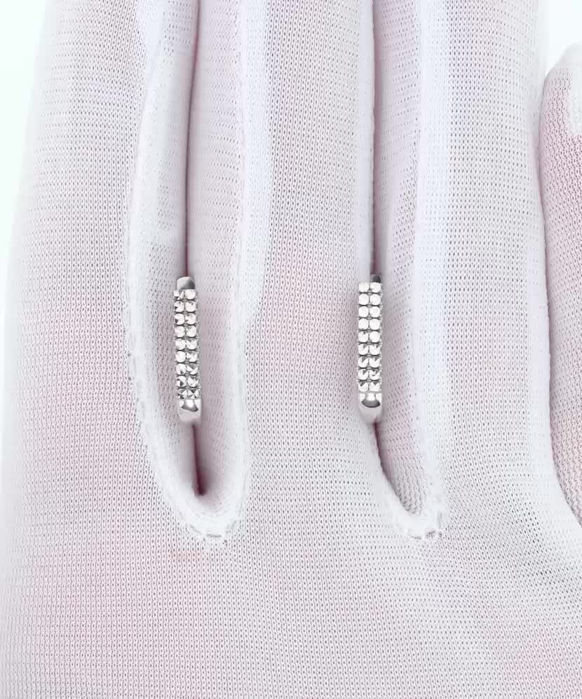 Серьги из белого золота