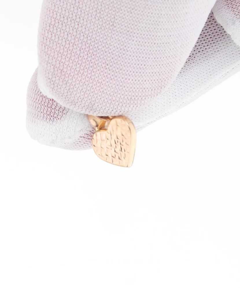 Двусторонняя золотая подвеска "Сердце"