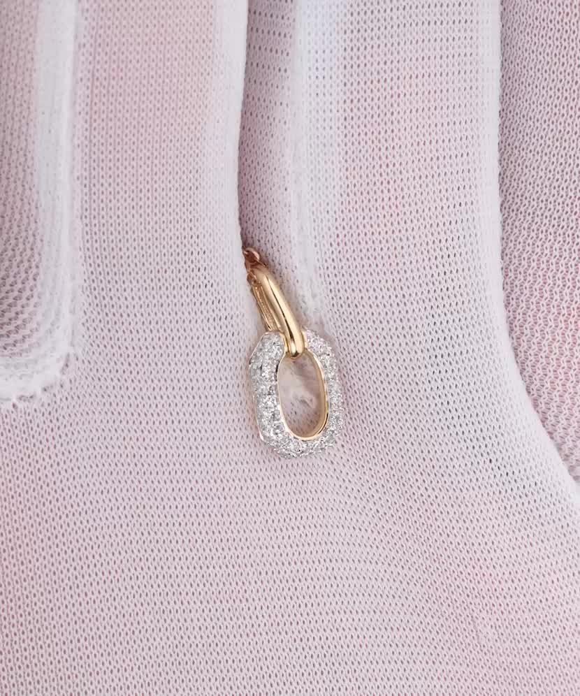 Kollasest Kullast Ripats Teemantidega