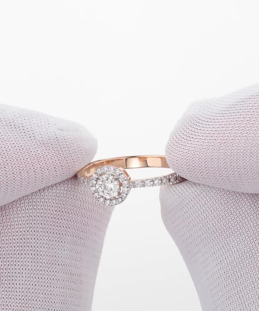 Золотое кольцо с алмазами