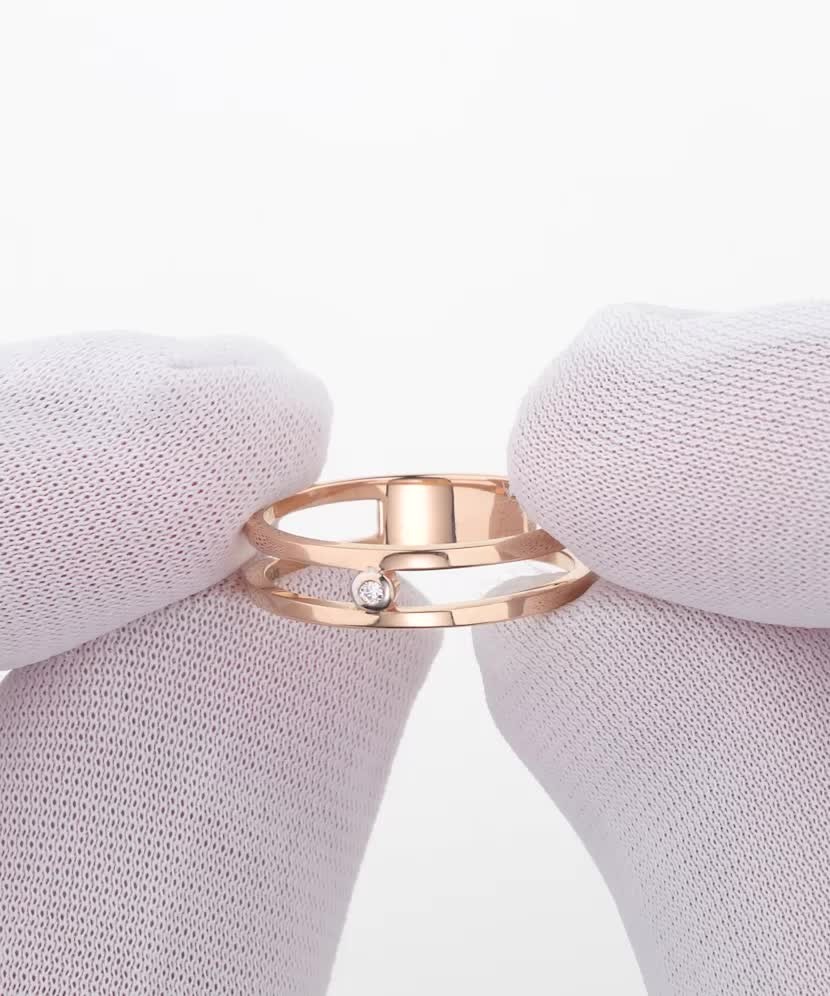 Золотое кольцо с бриллиантами