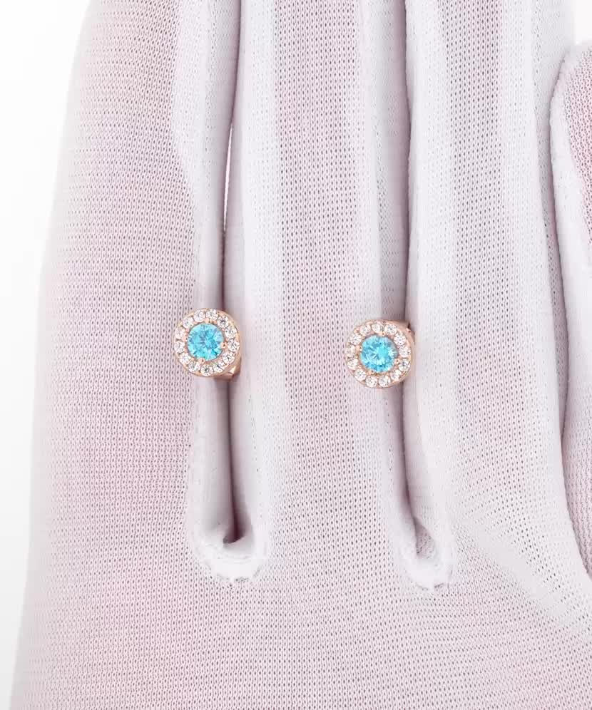 Kuldkõrvarõngad tsirkoonidega