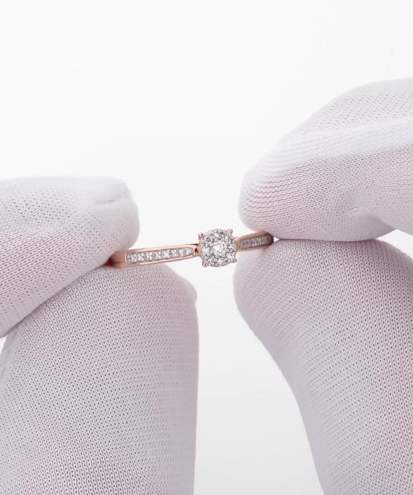 Золотое кольцо с алмазами