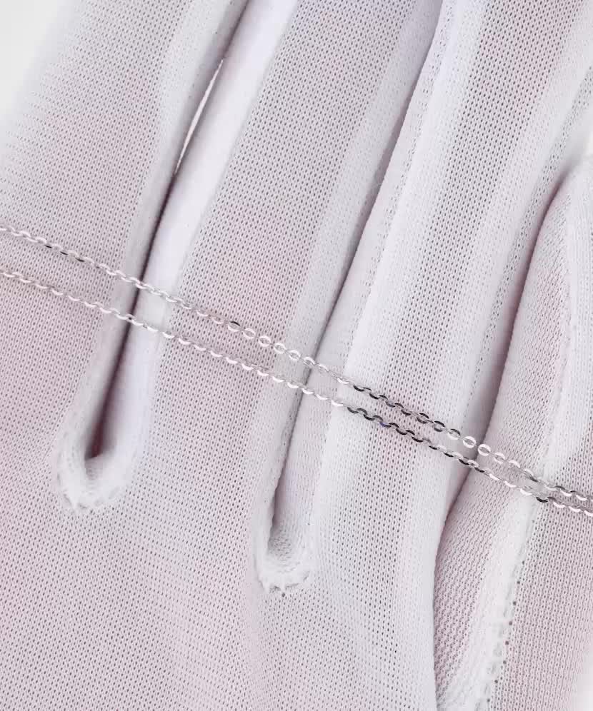 Valgest kullast kett "Anchor" 1.2mm