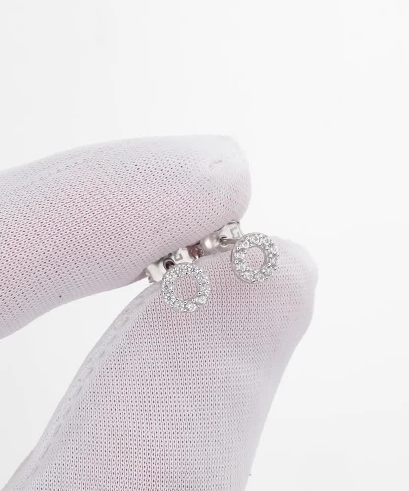 Kuldkõrvarõngad tsirkoonidega