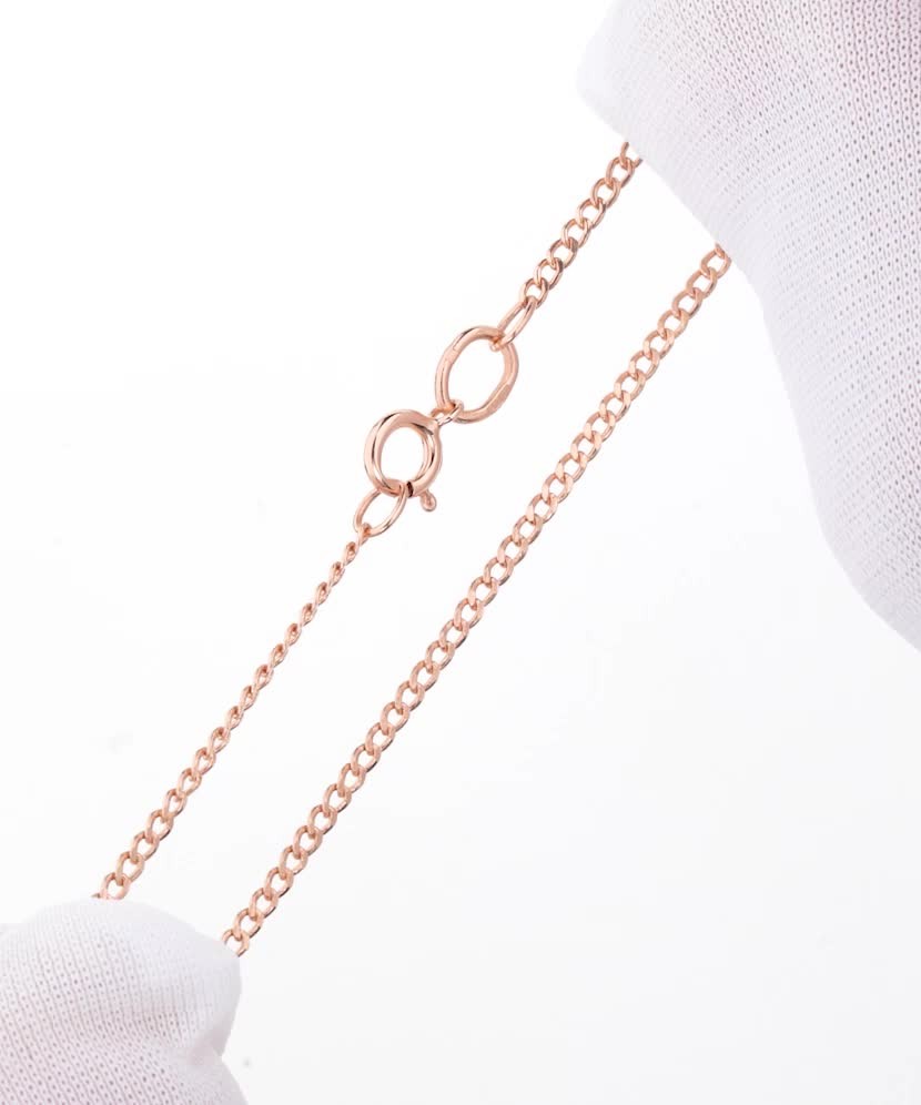 Золотой браслет "Curb"1.6мм