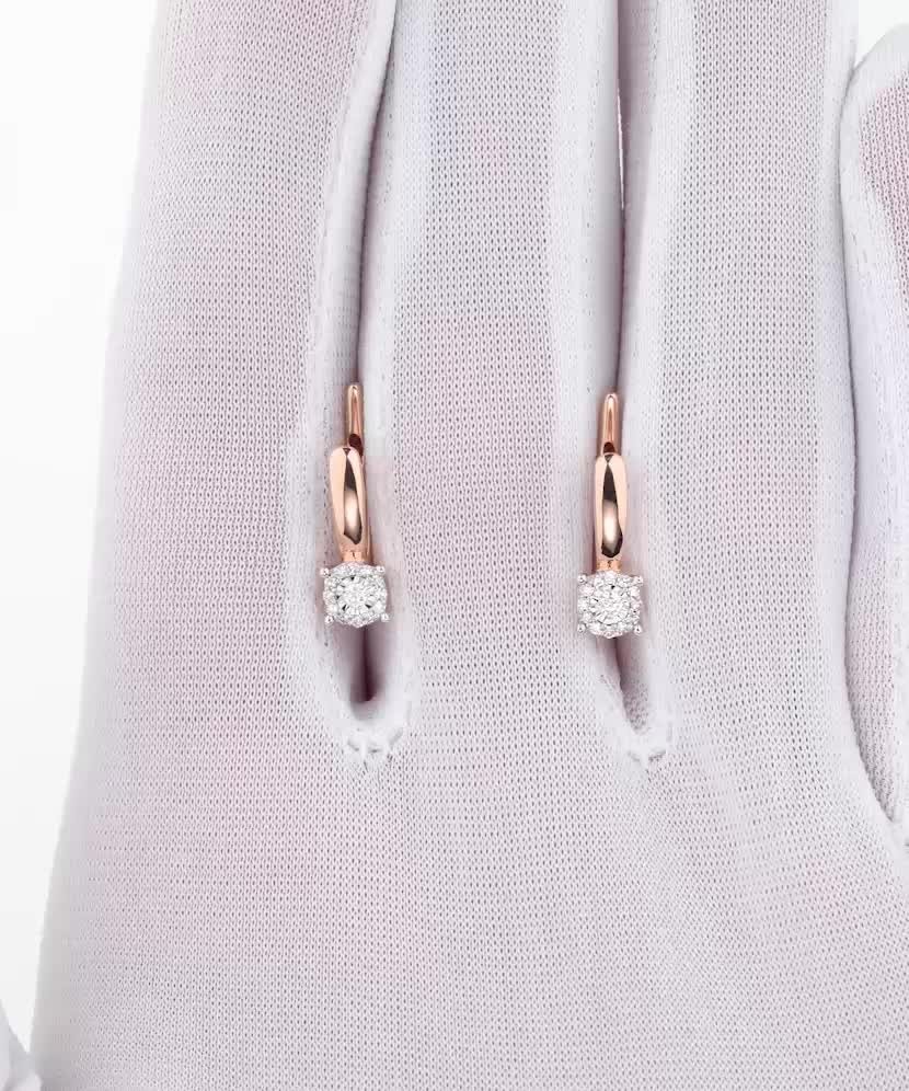 Kuldkõrvarõngad teemanditega