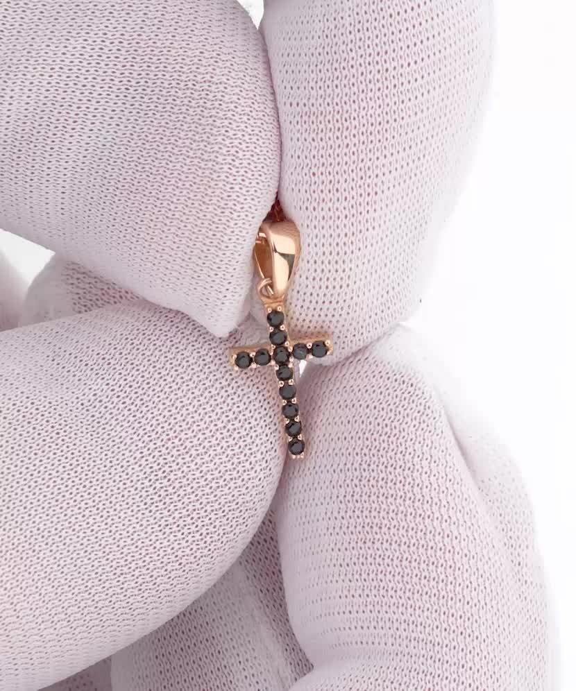 Kuldripats tsirkoonidega "rist"