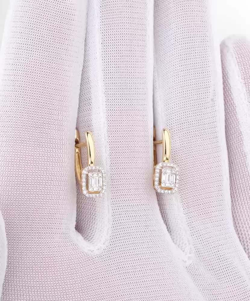 Серьги из золота с бриллиантами