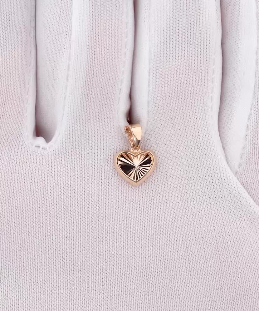 Золотая подвеска "Сердечко"