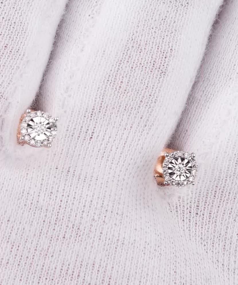 Золотые серьги с бриллиантами