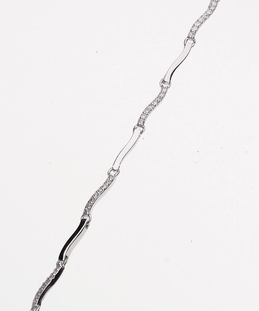 Hõbekäevõru tsirkoonidega - Hõbedast käeketid - Goldinga