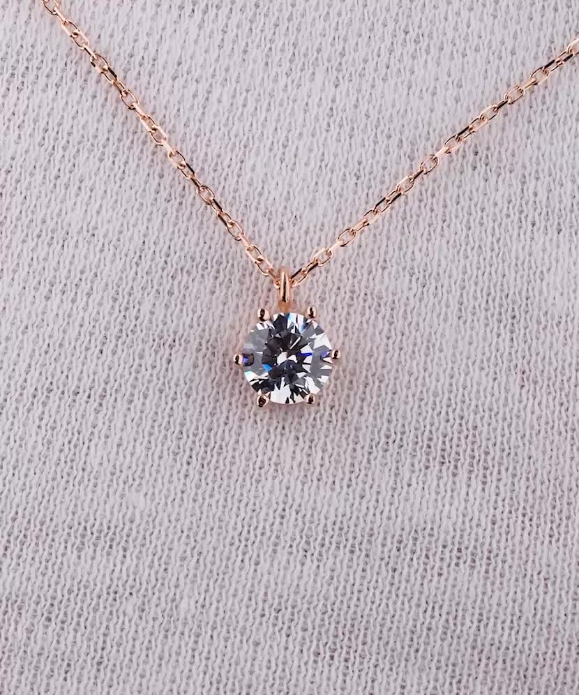 Золотая цепочка с подвеской из циркона