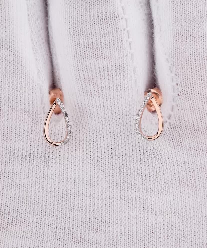 Kuldkõrvarõngad briljantidega