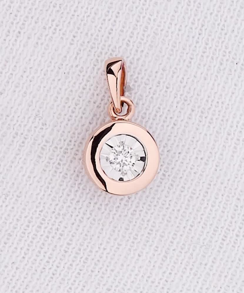 Подвеска из золота с бриллиантом