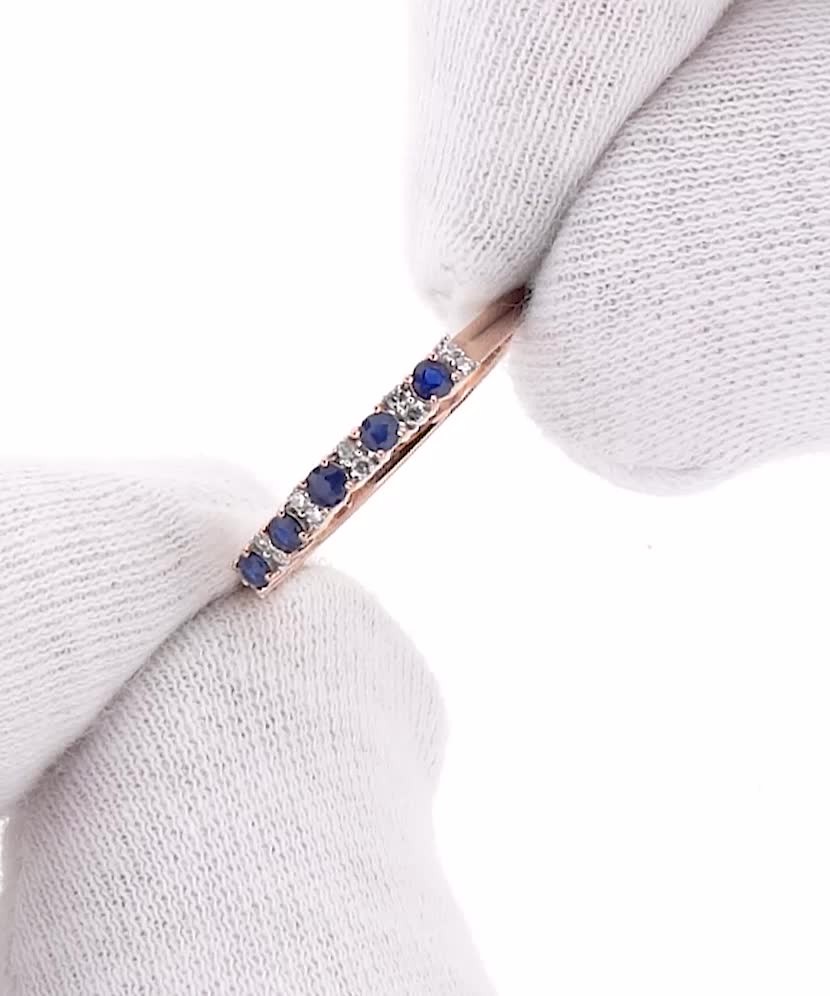 Золотое кольцо su с сапфирами и бриллиантами