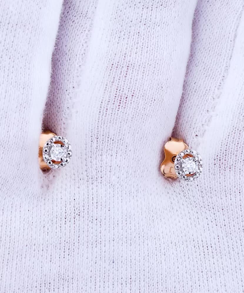 Серьги из золота с бриллиантами