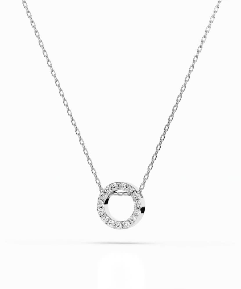 Золотая цепочка с бриллиантовым подвеской