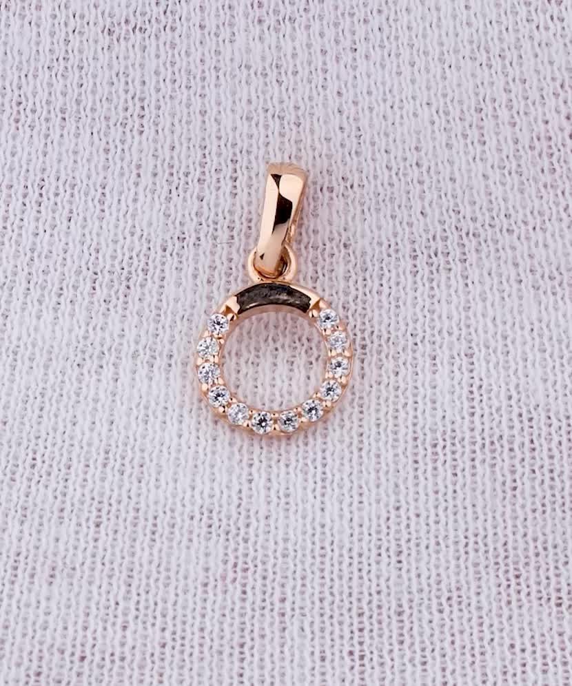 Золотой подвеска с цирконами