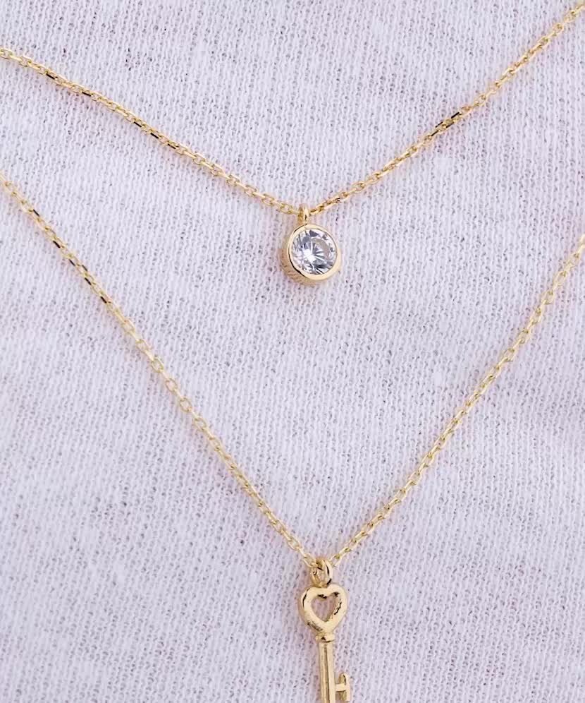 Kollase kuldkett Tsirkoonist Ripatsiga