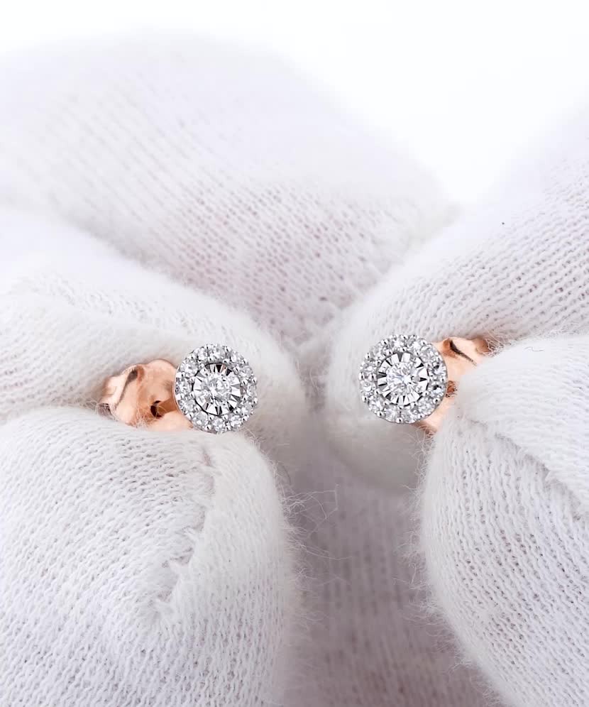 Kuldkõrvarõngad briljantidega