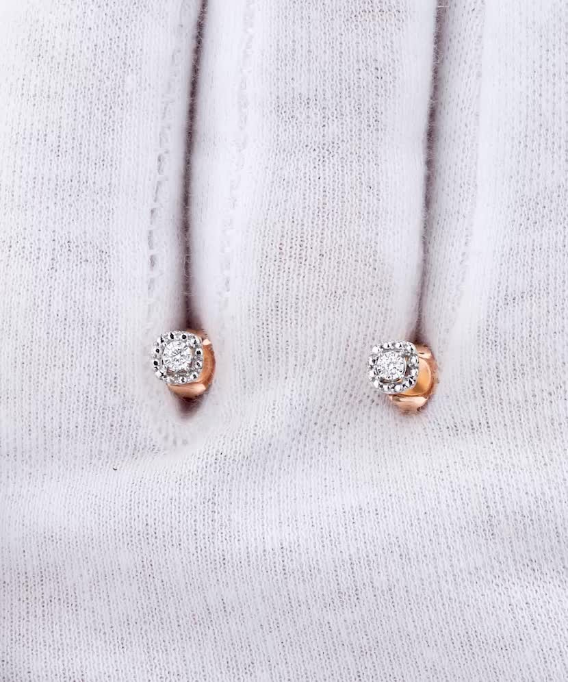 Золотые серьги с бриллиантами