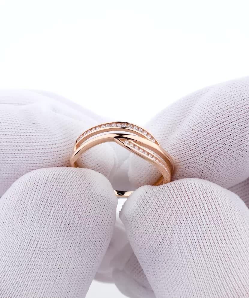 Kuldsõrmus tsirkoonidega