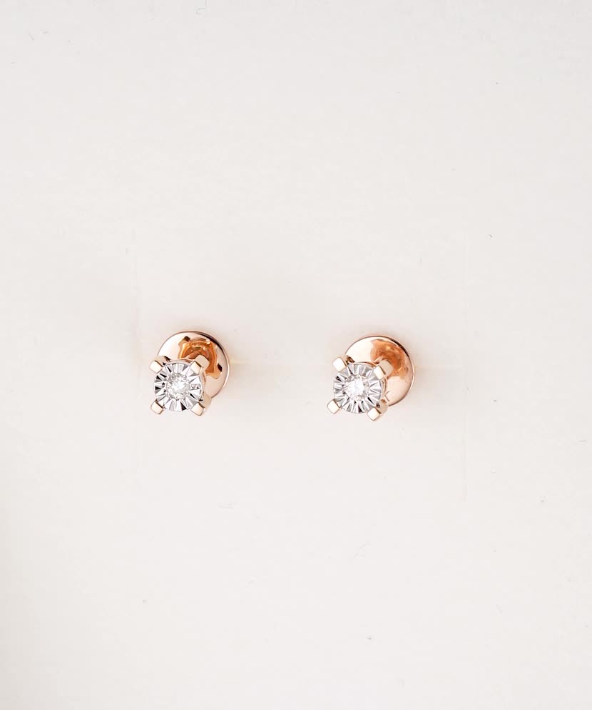 Kuldkõrvarõngad teemantidega