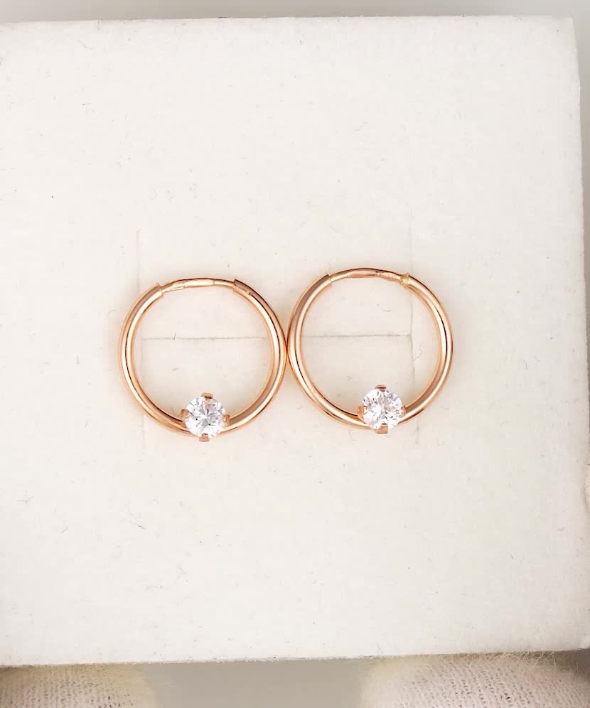 Kuldkõrvarõngad rõngad 12mm Goldinga 00671